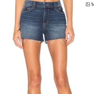 Paige Denim Margot Short 32 Destructed Denim Dark Wash Cutoffs High waist‎